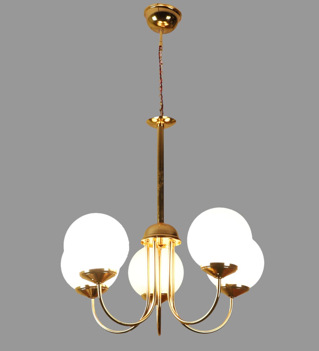 Buy Alper Gold Iron Globe Chandelier by Eliante by Jainsons Lights ...