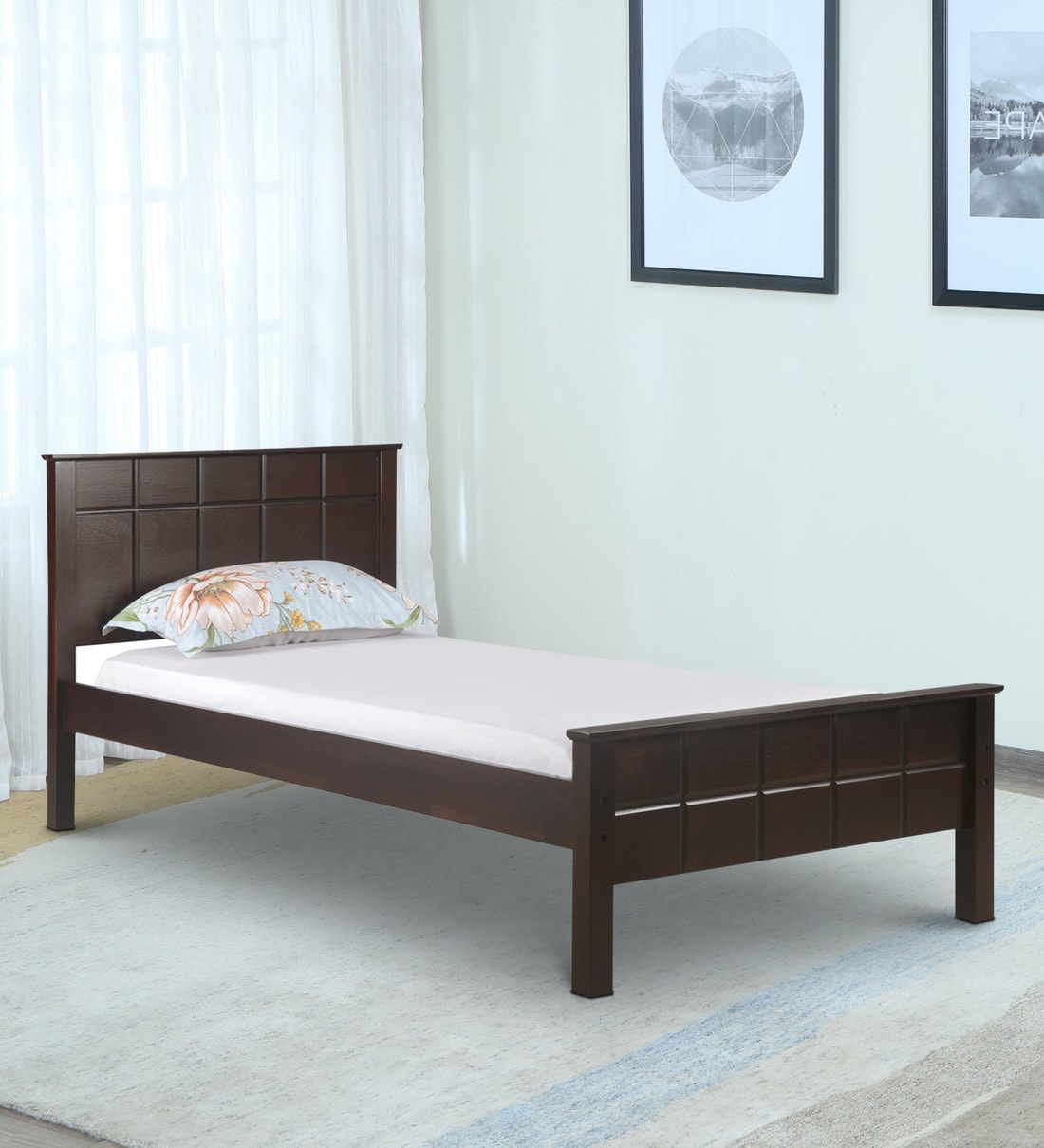 Buy Cipher Single Bed in Espresso Finish by @home Online - Modern ...