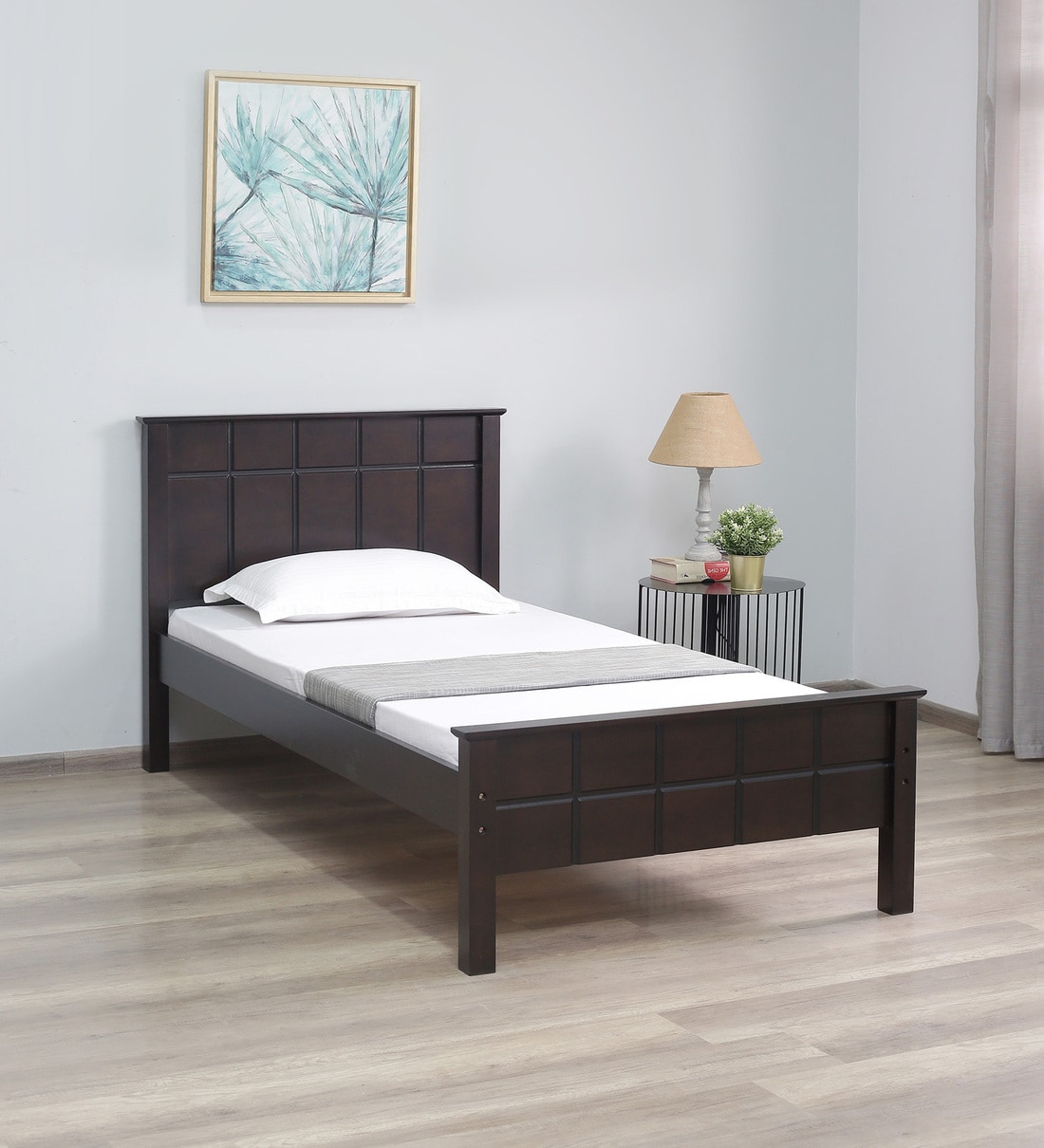 Buy Cipher Solid Wood Single Bed in Wenge Finish at 45% OFF by @home ...