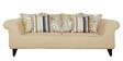 Cielo Fabric 3 Seater Sofa in Beige Colour