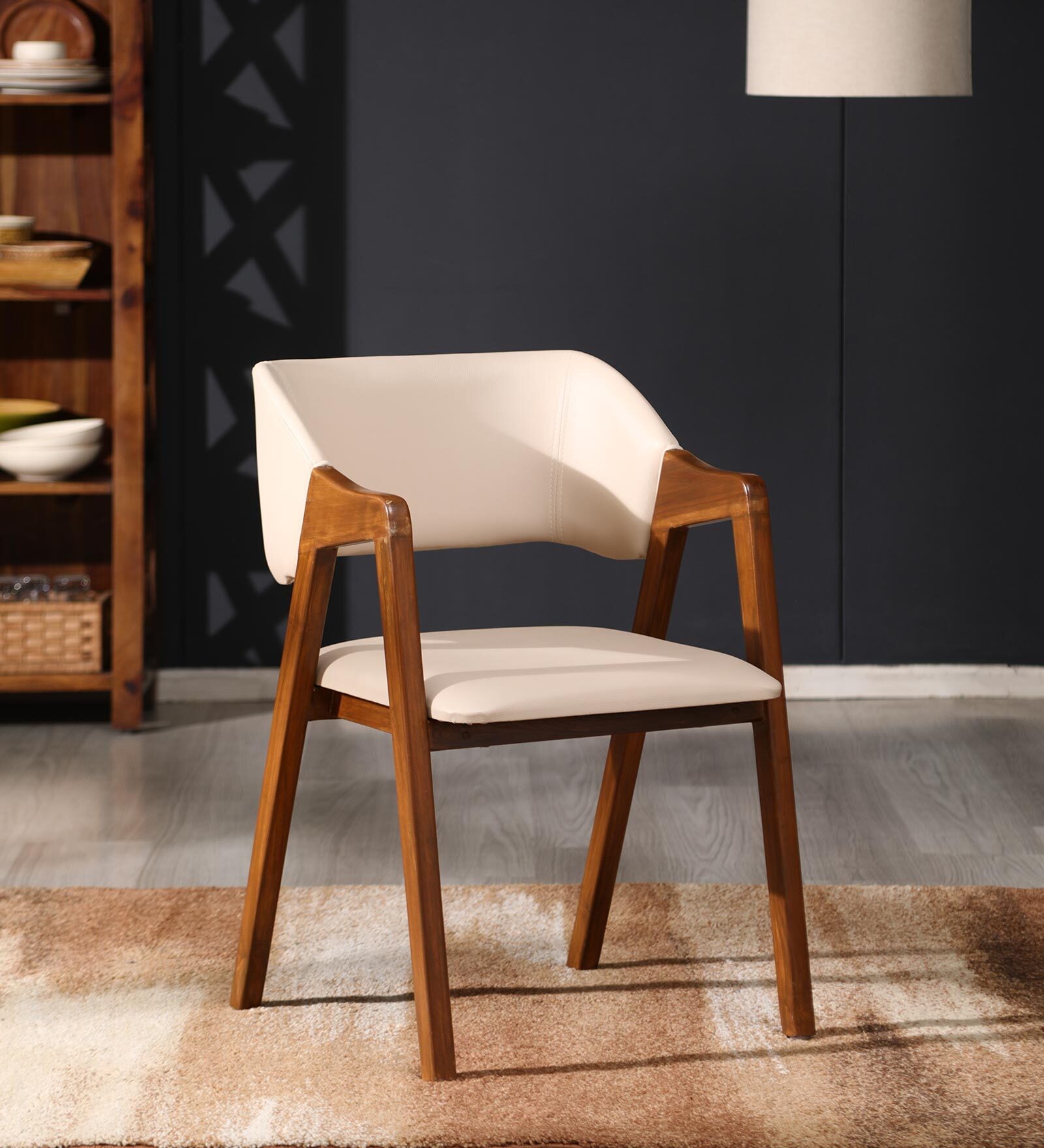 Buy Ciaz Fabric Dining Chair In Cream Colour at 20 OFF by Decorative