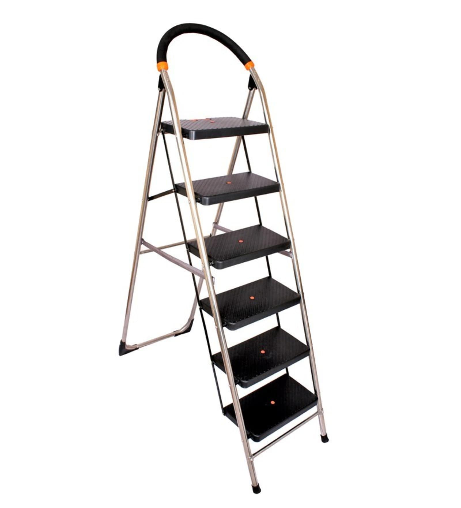 Cipla Plast Milano PPCP & Stainless Steel 6 Steps 5.5 Ft Ladder