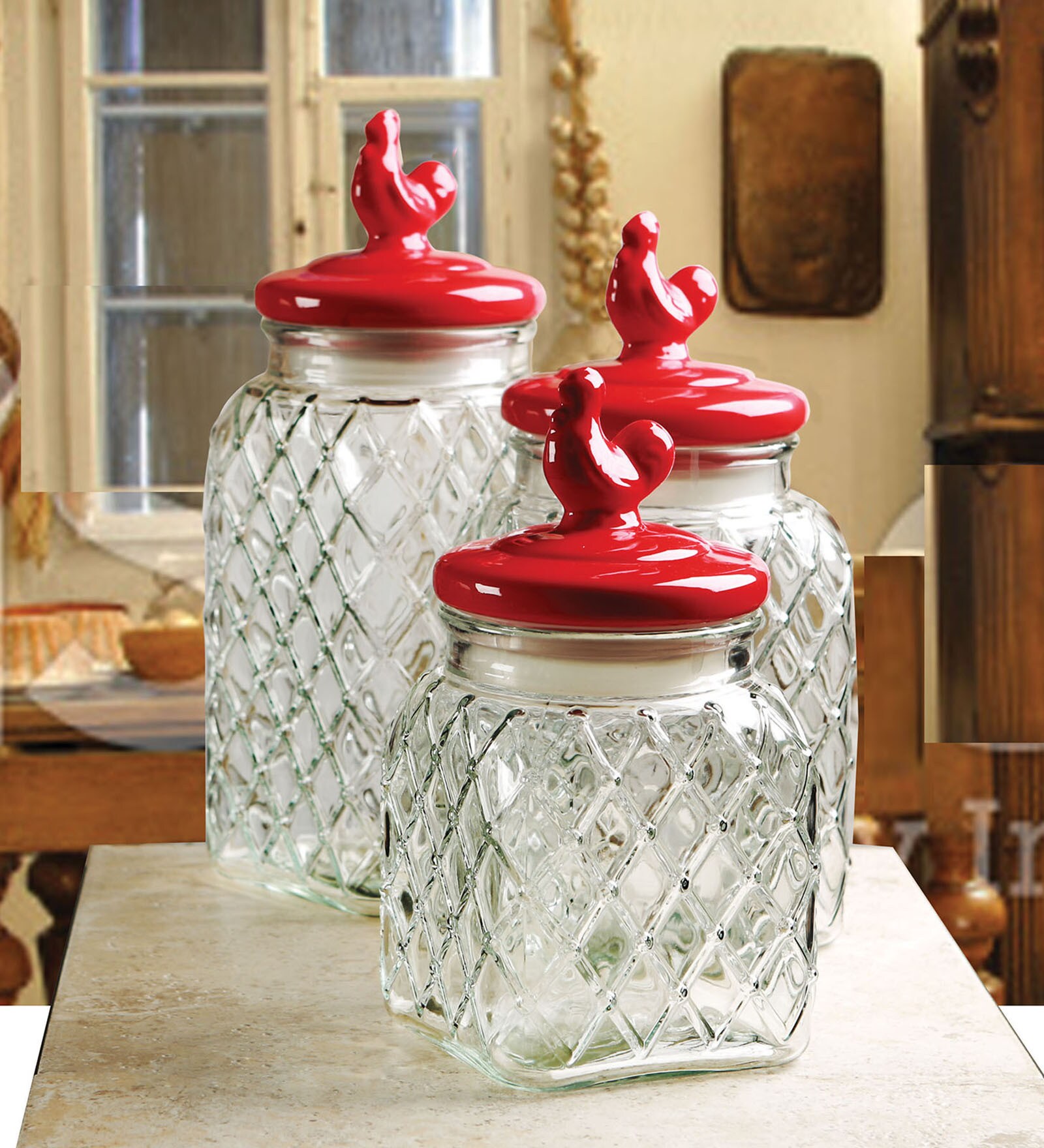 Buy Glass Jar Set of 3 By Circleware Online Jars and Containers