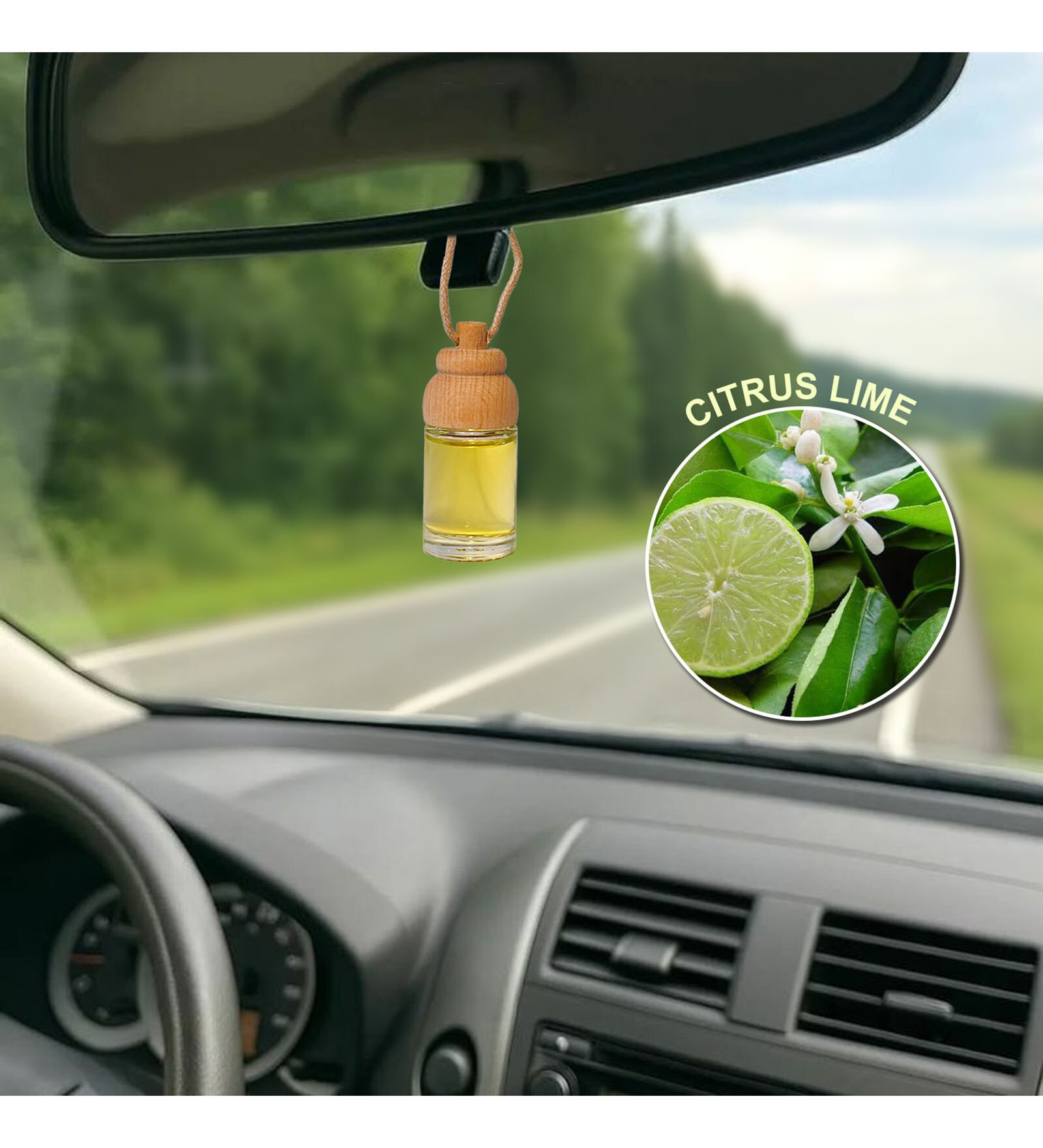 Citrus Lime Glass Diffuser (Purple)