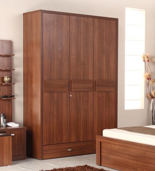 Buy Ciara Three Door Wardrobe By Spacewood Online Modern 3 Door