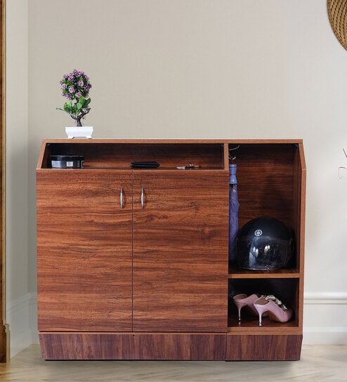 Cindy Shoe Cabinet In Tan Colour