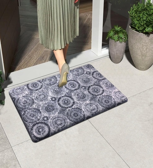 Circle PVC 16x24 Inches Anti Skid Door Mat
