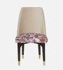 Ciaro Solid Wood Dining Chair In Beige & Floral