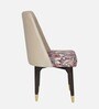 Ciaro Solid Wood Dining Chair In Beige & Floral