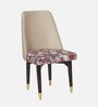 Ciaro Solid Wood Dining Chair In Beige & Floral