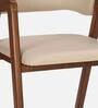 Ciaz Fabric Dining Chair In Cream Colour