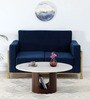 Cierra Solid Wood Round Coffee Table In Walnut Finish With Porcelain Top
