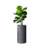 CILIN TALL Grey 24 Inch German Polymer Round Plant Container