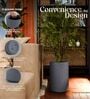CILIN TALL Grey 30 Inch German Polymer Round Plant Container