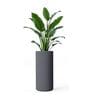 CILIN TALL Grey 30 Inch German Polymer Round Plant Container