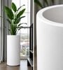 CILIN TALL White 30 Inch German Polymer Round Plant Container