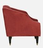Cincinnati Velvet 1 Seater Sofa In Maroon Colour