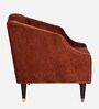 Cincinnati Velvet 1 Seater Sofa In Rust Brown Colour