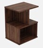 Cinder Bedside Table In Columbian Walnut Colour