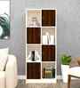 Cinderella 8 Shelves Bookshelf in Aisan Walnut & Highland Pine Finish