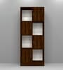 Cinderella 8 Shelves Bookshelf in Aisan Walnut Finish