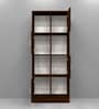 Cinderella 8 Shelves Bookshelf in Aisan Walnut Finish