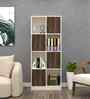 Cinderella 8 Shelves Bookshelf in Cochwood Brown & Highland Pine Finish