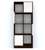 Cinderella 8 Shelves Bookshelf in Highland Pine & Aisan Walnut Finish