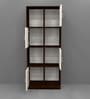 Cinderella 8 Shelves Bookshelf in Highland Pine & Aisan Walnut Finish
