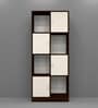 Cinderella 8 Shelves Bookshelf in Highland Pine & Aisan Walnut Finish