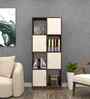 Cinderella 8 Shelves Bookshelf in Highland Pine & Cochwood Brown Finish