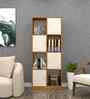 Cinderella 8 Shelves Bookshelf in Highland Pine & Plateau Apple   Finish