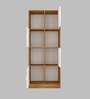 Cinderella 8 Shelves Bookshelf in Highland Pine & Plateau Apple   Finish