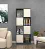 Cinderella 8 Shelves Bookshelf in Highland Pine & Slate Grey Finish