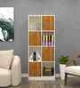 Cinderella 8 Shelves Bookshelf in Plateau Apple & Highland Pine Finish