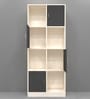 Cinderella 8 Shelves Bookshelf in Slate Grey & Highland Pine Finish