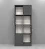 Cinderella 8 Shelves Bookshelf in Slate Grey Finish