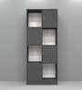 Cinderella 8 Shelves Bookshelf in Slate Grey Finish