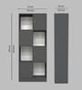 Cinderella 8 Shelves Bookshelf in Slate Grey Finish