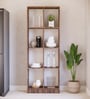 Cinderella 8 Shelves Open Multipurpose Matrix Cabinet in Cochwood Brown Finish
