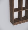 Cinderella 8 Shelves Open Multipurpose Matrix Cabinet in Cochwood Brown Finish