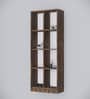 Cinderella 8 Shelves Open Multipurpose Matrix Cabinet in Cochwood Brown Finish