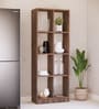 Cinderella 8 Shelves Open Multipurpose Matrix Cabinet in Cochwood Brown Finish