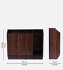 Cindy Shoe Cabinet In Brown Teak Colour