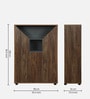Cindy Shoe Cabinet In Natural Walnut Colour