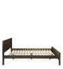 Cipher Solid Wood Queen Size Bed in Espresso Finish