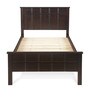 Cipher Solid Wood Single Bed in Espresso Finish