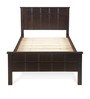 Cipher Solid Wood Single Bed in Espresso Finish