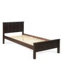 Cipher Solid Wood Single Bed in Espresso Finish