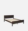 Cipher Solid Wood Queen Size Bed in Espresso Finish